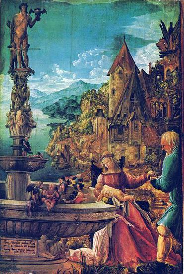 Albrecht Altdorfer Rest on the Flight into Egypt oil painting image